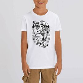 Deep Sea Kids Fight for Life T-shirt-Weiß