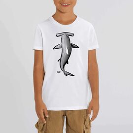 Deep Sea Kids Hammerhead Shark T-shirt-Black