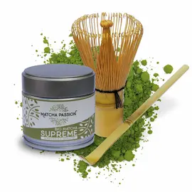 Organic Matcha Supreme 30g tin | vegan + broom & spoon