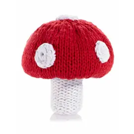 Mushroom baby rattle
