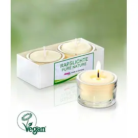 Vegan glass light set of 2 canola wax without fragrance