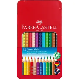 12 metal case colored pencil Colour Grip