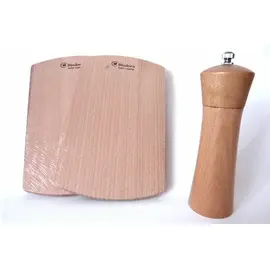 Biodora set with cutting board and spice grinder beech wood