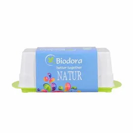 Biodora organic plastic butter dish in colorful