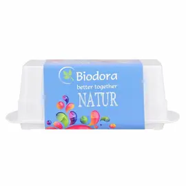 Biodora organic plastic butter dish in white