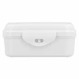 Biodora Lunchbox aus Biokunststoff mit Scharnierverschluss in Weiß