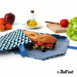 Boc'n Roll Tiles Blue eixample sandwich bag