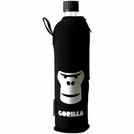 Dora´s Glasflasche 500 ml mit Neoprenbezug Gorilla