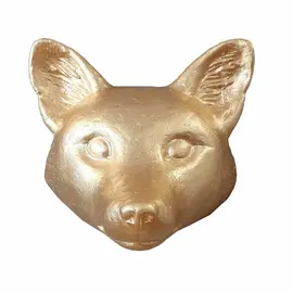 Blumenfisch papier-mâché fox (gold plated with impact metal)