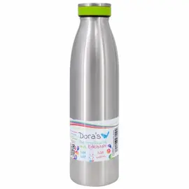 Dora's stainless steel thermos bottle with silicone ring