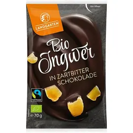 Landgarten Ingwer in Zartbitter-Schokolade Bio (70g)