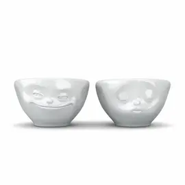 Small bowl No. 1 "Grinning & Kissing" in white, 100 ml