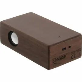 InLine woodbrick, induction speaker in real wood housing, walnut