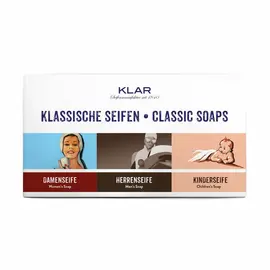 Clear soaps gift set (ladies, men, children), palm oil free
