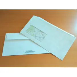 Envelope DIN long with window and adhesive strip 20 pieces