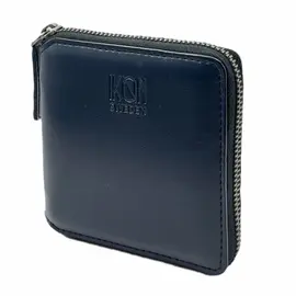 Kivik | Apple Leather Small Zip Wallet - Blue