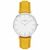 Vegan wristwatch in Silver with White dial