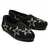 Toms - Black Two Tone Star lined in Grey