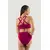 1 People - Syros - Crisscross Bikini Set - Red Coral