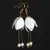 Upcycle with Jing - White Lily Double-drop Earrings