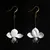 Upcycle with Jing - White Orchid Earrings