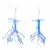 Upcycle with Jing - Blue Jellyfish Drop Earrings