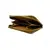 IKON - Kokosnuss-Leder Brieftasche mit Reißverschluss - Natur