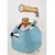 Ottoni Fabbrica - Elektrischer Wasserkocher LIGNUM LUNGOMARE / Pastellblau / 1,7 Liter