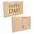 Courrier en bois - Carte en bois Happy Day