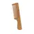 Bamboo comb with handle