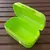 Biodora Lunchbox aus Biokunststoff mit Scharnierverschluss in Grün