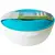 Biodora bioplastic kitchen bowl 1 liter with lid in turquoise