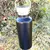 Retro stainless steel thermos bottle black 500ml with steel lid