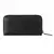Kivik | Apple Leather Long Zip Wallet - Black
